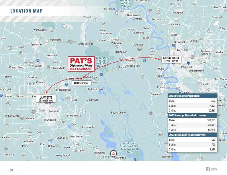 Restaurant for Sale in Henderson Louisiana 70517